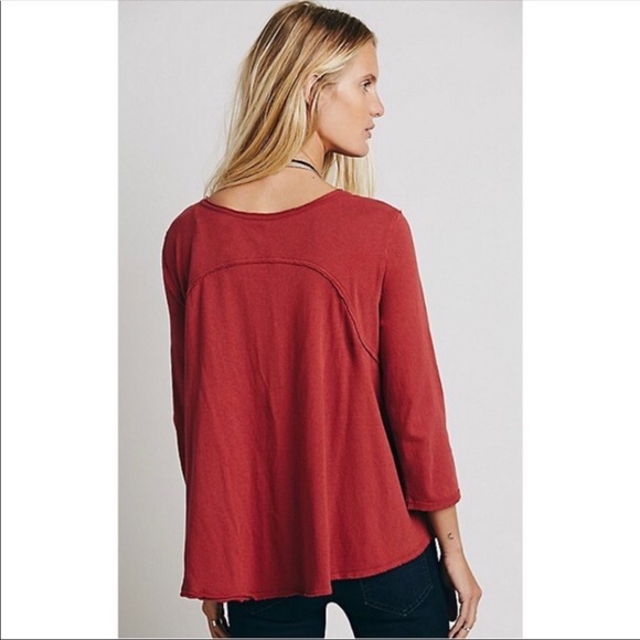 Free People Bonsai Drape Front Tee - Picture 2 of 6
